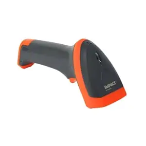Impact IHS320X 2D Barcode Scanner - Wired Connection Barcode Scanner - (Grey and Orange) - USB Interface, 1.5m Drop Resistance, 30 Frames Per Second, 5mil and 10 Mil, Plug & Play Easy Setup (1NO)