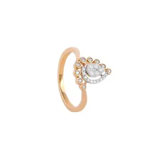 Mia by Tanishq 14 Kt Forever Promise Gold & Diamond Finger Ring (2.194 gm)