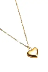 Gold Heart Pendant Necklace for Women Anti tarnish Necklace Jewelry Valentine's Day Christmas Anniversary Birthday Gifts for Wife Girlfriend Mother