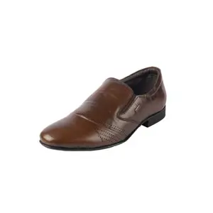 Mochi Men's Brown Synthetic Leather Slip-On Shoes UK/10 EU/44(19-575)