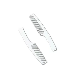Zodiac Professional Hair Cutting Combs, White Plastic, Set of 2