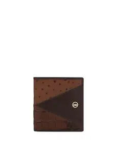 Da Milano Genuine Leather Brown Bifold Mens Wallet with Multicard Slot (10395)