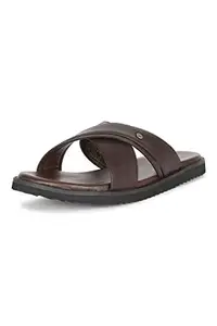 Van Heusen Men's Brown Sliders-7 Kids UK (VHSCFRGFF000300 41 EU)