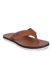Louis Philippe Brown Flip Flops