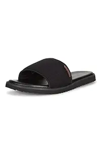 Van Heusen Men's Black Sliders-7 Kids UK (VHSCFRGFF000293 41 EU)