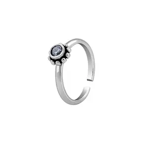 GIVA 925 Oxidised Silver Riya Toe Rings| Toe Rings for Women and Girls | With Certificate of Authenticity and 925 Stamp | 6 Month Warranty