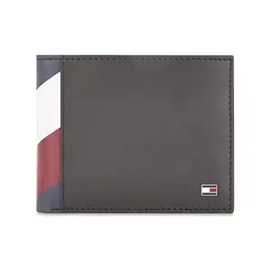 Tommy Hilfiger Leather Men Wallet (Dark Brown)