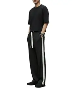 Mack Jonney Men’s Striped Track Pants | Side Stripe Design | Regular Fit | Casual & Athleisure Wear |Pack of 1-MMJ-27