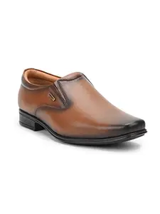 Liberty UVL-306 Mens Formal Non Lacing Shoes TAN (7 UK)