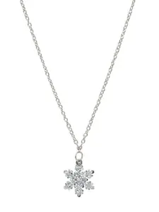 NVR Women's Chain with Snowflake Pendant