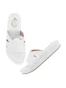 Shoetopia Women's Girls-P-19 Flat Sandal-4 Kids UK (Girls-P-19-White)-EU37
