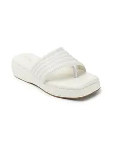 ICONICS Women's Slip On Comfortable Sandals for Daily Work Casual Use I ICN-ST-Wn-47 White 2 Kids UK