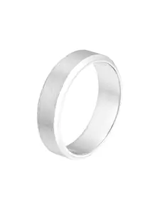 Yellow Chimes Silver Toned Ring For Men | Pack of 1 Stainless Steel Band Ring | Silver Finger Ring for Boys | Ideal Gift For Men and Boys