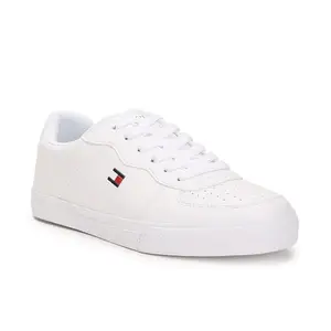 Tommy Hilfiger Synthetic Solid Ivory Women Flat Sneakers (F23HWFW295) Size- 39