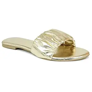 Inc.5 Shoes Women Flat Fashion Sandal 100973_Gold