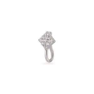 Mia by Tanishq Peppy Chic 93 KT Silver Nose Pin