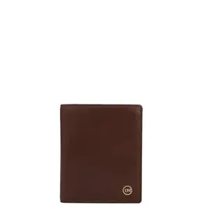 Da Milano RFID Protected Leather Wallet for Men with Card Slot - Brown