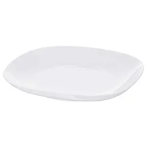 Ikea VÄRDERA Plate, White, 25x25 cm (9 ¾x9 ¾)