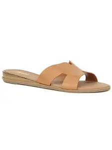 Bata Women's Slip-on Sandal - TAN (8 UK) (5713239)