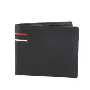 Flingo Leather Wallet for Men with Cash Compartment, Coin Pocket & Card Holder Slots_ Black