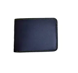 CUSTOMISE STUDIO Men Vegan Leather Indian Wallets. (Blue)
