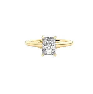 Gemstone Industry D Color VVS1 Clarity 2 Carat Diamond Gold Ring Attractive Diamond Ring Original Certified Beautiful Diamond Stone Radiant Shape Heera Ki Anguthi Asli Hira Stone Ring Sona Ki Anguthi