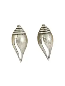 Griffin Unique Style Brass Oxidised Sankh stud Earrings For Women & Girls/Earrings Indian Earrings Trendy Earrings For Women For Women And Girls, Wedding, Anniversary Girls (BS07103)