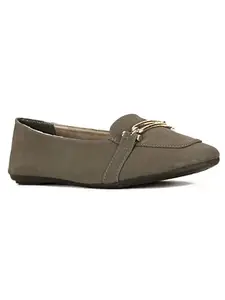Bata Womens Utmy Trim Ballerina, (5512747), UK 7 Grey