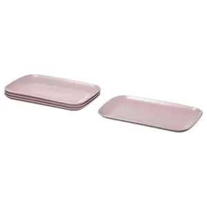 Ikea FÄRGKLAR Plate, matt Light Pink, 30x18 cm (12x7)