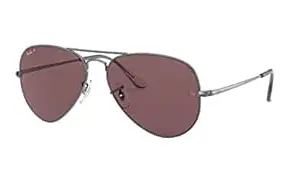 Ray-Ban Unisex Polarized Pilot Sunglasses - 0RB3689