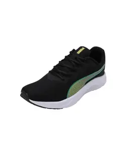 Puma Mens Diffuse Black-Pele Yellow-Archive Green Running Shoe - 6 UK (31075501)