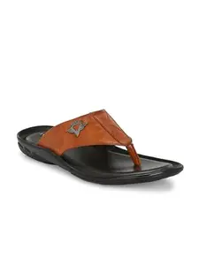 IVRAH Synthetic Leather Sandal Lightweight and Comfortable Footwear for Article No. P-2510 (Color Tan) Size-7