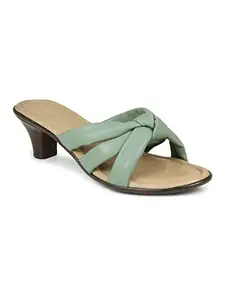 Inc.5 Inc 5 Womens Cone Heel 1034GREEN