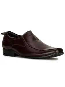 Bata Accent FK E 23 Mens Formal Slip-on Shoes in Dark Brown