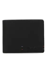 Allen Solly Men Black Solid Leather Wallet