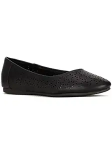 Bata Womens Way Black Ballet Flat - 3 UK (5516829)