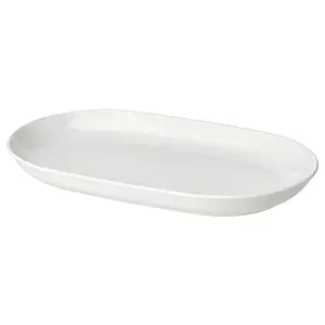 IKEA GODMIDDAG Serving Plate, White, 32x18 cm (13x7)