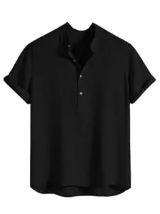 Leriya Fashion Tshirt for Man | T Shirt for Mans | Mens TShirt's | Collarless T- Shirt for Mens | Half Sleeve Tshirt for Men (Available in Plus Sizes)