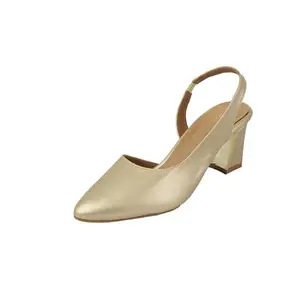 Mochi Women's Gold Block Heel UK/3 EU/36(31-1047)