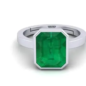 BARMUNDA gems 10.25 Ratti Natural Certified Emerald Panna Panchdhatu Rashi Ratan Gold Plating Ring for Astrological Purpose Men & Women by Lab Certified