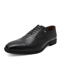 Louis Philippe Men's Black Formal Shoes Euro- 44