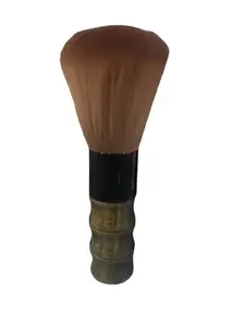 Large Soft Barber Hairbrush Professional Hair Sweep Brushes with Natural Fiber Wooden Handle