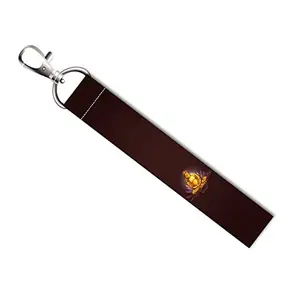 ISEE 360® Golden Buddha Lanyard Tag with Swivel Lobster for Gift Luggage Bags Backpack Laptop Bags L X H 5 X 0.8 INCH