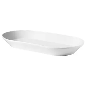 Ikea 365+ Serving Plate, White, 31x17 cm (12 ¼x6 ¾)