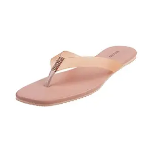 Walkway Women Synthetic Pink Slippers, (32-62)