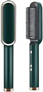 Ziya's Home Hair Straightener Comb for Women & Men, Hair Style, Hair Straightening Iron, Straightener Machine Brush/PTC Heating Electric Straightener with 5 Temperature - Multicolor