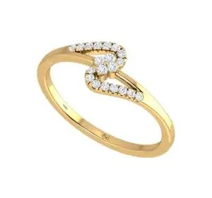 14K Gold Ring & Natural Diamond Special Design for your Love | 0.10Ctw