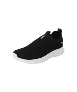 Puma Womens Cirque Slip On WNS Black-Metallic Gold Running Shoe - 6 UK (31042105)