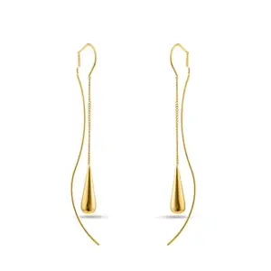 PALMONAS Gold Water Drop Tassel Earrings for Women - Gift for Girls & Women, Waterproof & Anti Tarnish Earrings