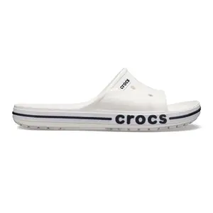 Crocs Unisex Adult White/Navy Bayaband Slide 205392-126-M7W9